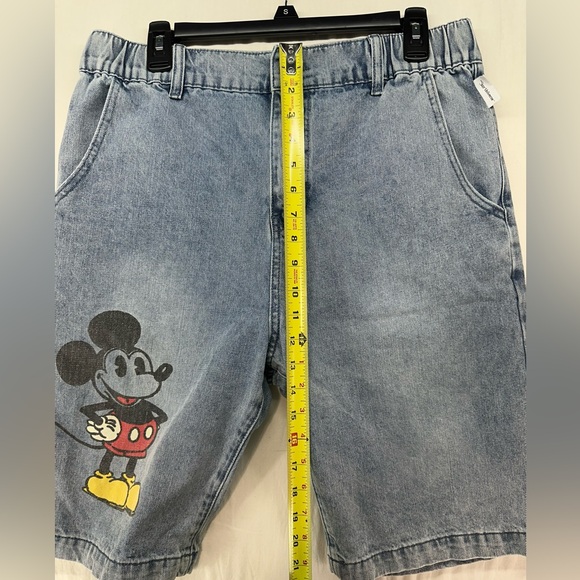 Vintage Disney Our Universe Mickey Mouse Denim Shorts Size L - Picture 5 of 11